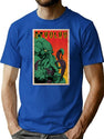 Cthulhu (Vintage) T-Shirt for Men & Women, T-Shirts Graphic Tee - Blue