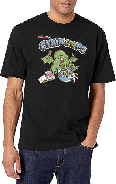Cthulhu'S Loops Black T-Shirt - Black