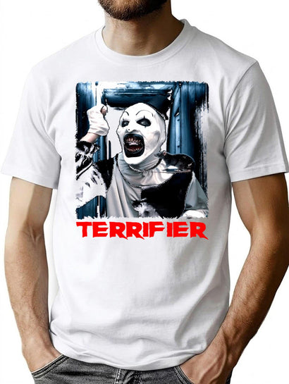 Cuan Horor Terrifier T-Shirt for Men & Women, T-Shirts Graphic Tee - Black