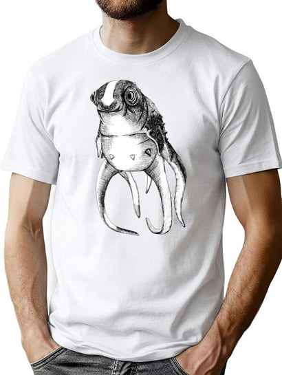 Cuddlefish - Subnautica Premium Heavyweight Cotton T-Shirt - Black