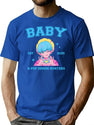 Cute Blue Haired Baby Making Heart Pose With Kpop Demon Hunters For K-Pop Gift For K-Pop Lovers T-Shirt for Men & Women, T-Shirts Graphic Tee - Blue