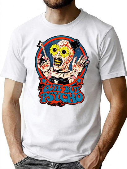 Cute But Psycho T-Shirt for Men & Women, T-Shirts Graphic Tee - Black