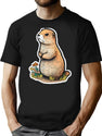 Cute Prairie Dog T-Shirt for Men & Women, T-Shirts Graphic Tee - Black