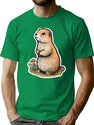 Cute Prairie Dog T-Shirt for Men & Women, T-Shirts Graphic Tee - Green