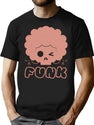 Cute Skull Funk Bootleg Graphic T-Shirt - Black