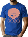 Cute Skull Funk Bootleg Graphic T-Shirt - Blue
