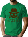 Cute Skull Jazz Bootleg Graphic T-Shirt - Green