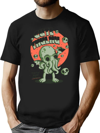 Cutethulhu T-Shirt for Men & Women, T-Shirts Graphic Tee - Black