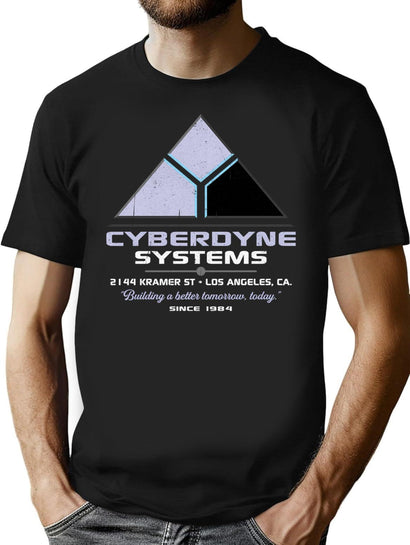 Cyberdyne Systems Building A Better Tomorrow Today T-Shirt for Men & Women, T-Shirts Graphic Tee - Black