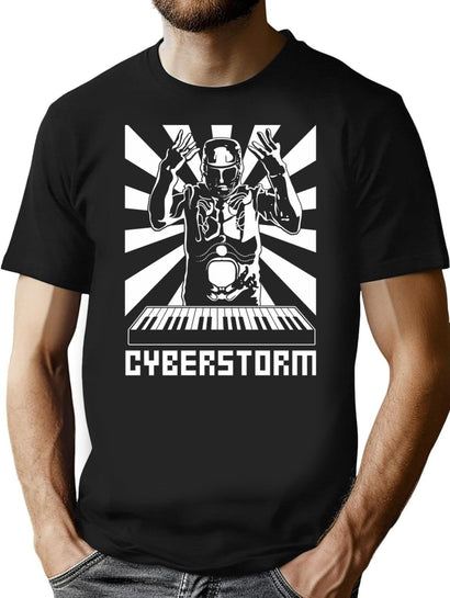 Cyberstorm (Vibrations 1996) T-Shirt for Men & Women, T-Shirts Graphic Tee - Black