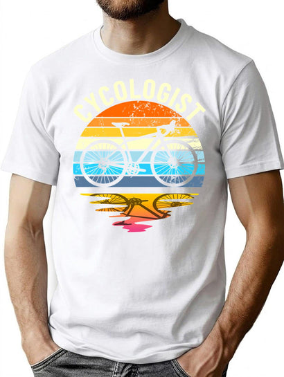 Cycologist Bicycle Bicycling Cyclist Retro Men'S Cycologist Gear (1) T-Shirt for Men & Women, T-Shirts Graphic Tee - Black
