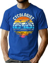 Cycologist Bicycle Bicycling Cyclist Retro Men'S Cycologist Gear (1) T-Shirt for Men & Women, T-Shirts Graphic Tee - Blue