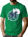 D Mavs Worn Out Premium Heavyweight Cotton T-Shirt - Green