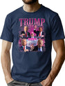 Daddy'S Home Take American Back Bootleg Design Bootleg Graphic T-Shirt - Navy
