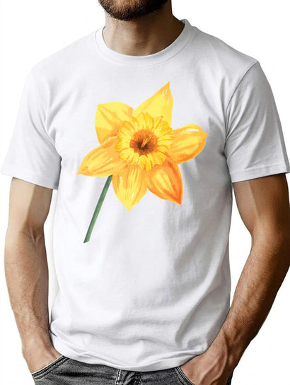Daffodil T-Shirt for Men & Women, T-Shirts Graphic Tee - Black