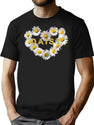 Daisy Flower Means Hope Flexis00 Bootleg Graphic T-Shirt - Black