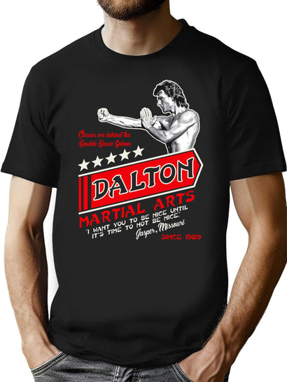 Dalton Martial Arts T-Shirt for Men & Women, T-Shirts Graphic Tee - Black