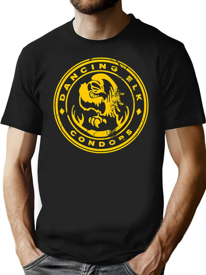Dancing Elk Condors T-Shirt for Men & Women, T-Shirts Graphic Tee - Black