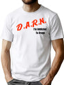 Darn I'M Addicted Dare Parody T-Shirt for Men & Women, T-Shirts Graphic Tee - White