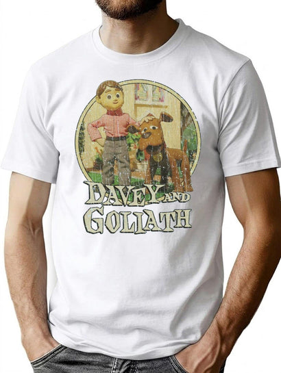Davey and Goliath 1961 Premium Heavyweight Cotton T-Shirt - Black