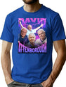 David Attenborough Bbc Nature Documentary Lover Bootleg Rap Bootleg Graphic T-Shirt - Blue