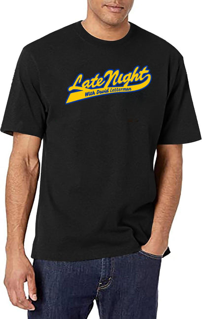 David Letterman Classic Logo Classic Tshirt1229 Essential Black T-Shirt - Black