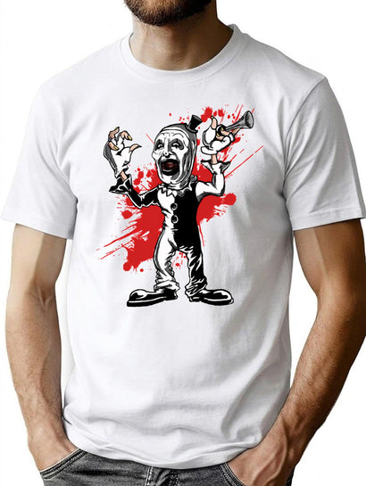 Day Gift For Art Terriefer Slasher Movie Halloween Gift Music Fans T-Shirt for Men & Women, T-Shirts Graphic Tee - Black