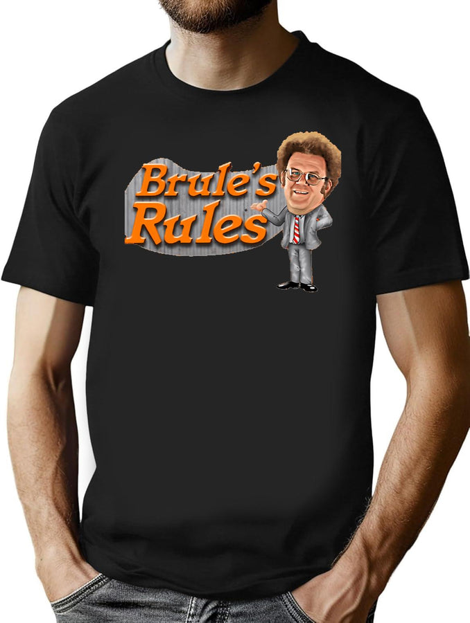 Day Gift For Dark Red Brule Rules Vintage Photograp T-Shirt for Men & Women, T-Shirts Graphic Tee - Black