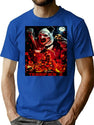 Day Gift Terrifier Movie Poster Horror Cool Gifts T-Shirt for Men & Women, T-Shirts Graphic Tee - Blue