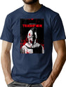 Day Gifts Terrifier Art The Clown Horror Movie Poster Cool Gift T-Shirt for Men & Women, T-Shirts Graphic Tee - Navy
