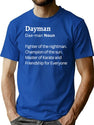 Dayman Premium Heavyweight Cotton T-Shirt - Blue