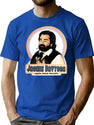Daytona Jackie Smoking Design T-Shirt for Men & Women, T-Shirts Graphic Tee - Blue