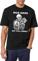 Dead Inside But Still Horny Funny Vintage Skeleton Valentine T-Shirt for Men & Women, T-Shirts Graphic Tee - White
