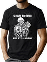 Dead Inside But Still Horny Funny Vintage Skeleton Valentine T-Shirt for Men & Women, T-Shirts Graphic Tee - Green