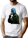 Dead Man'S Shoes Comic Style Illustration T-Shirt for Men & Women, T-Shirts Graphic Tee - White