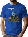 Dead Man'S Shoes Dance At My Party Comic Style Illustration T-Shirt for Men & Women, T-Shirts Graphic Tee - Blue