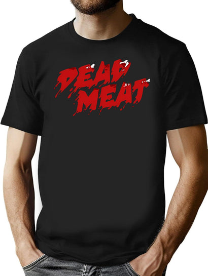 Dead Meat Youtube Logo Transparent T-Shirt for Men & Women, T-Shirts Graphic Tee - Black