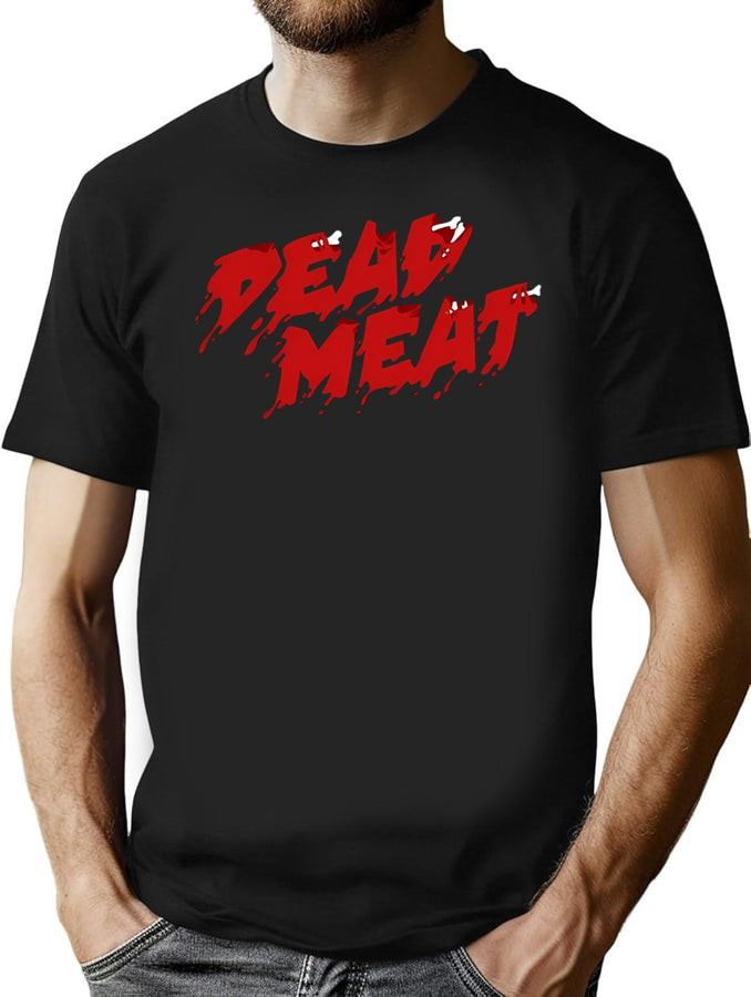Dead Meat Youtube Logo Transparent T-Shirt for Men & Women, T-Shirts Graphic Tee - Black
