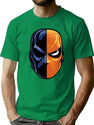 Deathstroke - Mask (More Detail) Premium Heavyweight Cotton T-Shirt - Green