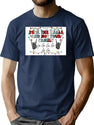 Deck The Halls And Not Your Family Premium Heavyweight Cotton T-Shirt - Navy
