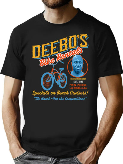Deebo'S Bike Rentals T-Shirt for Men & Women, T-Shirts Graphic Tee - Black