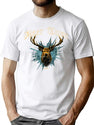 Deer Turn Bootleg Graphic T-Shirt - White