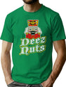 Deez Nuts Nutcracker T-Shirt for Men & Women, T-Shirts Graphic Tee - Green