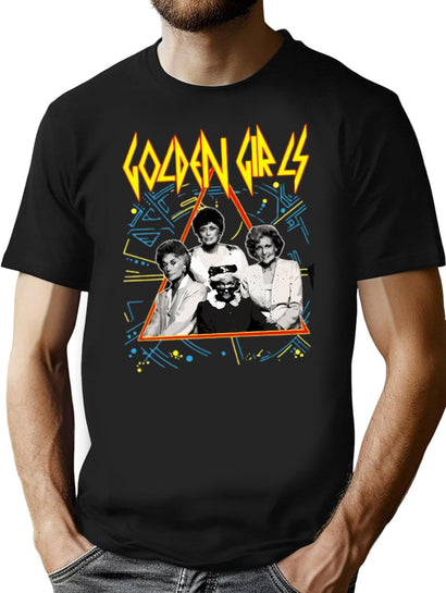 Def Leppard Golden Girls T-Shirt for Men & Women, T-Shirts Graphic Tee - Black