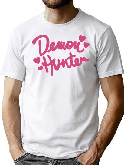 Demon Hunter Pink T-Shirt for Men & Women, T-Shirts Graphic Tee - Black