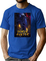 Demon Hunter The Misadventures Of A Fallen Holy Knight T-Shirt for Men & Women, T-Shirts Graphic Tee - Blue