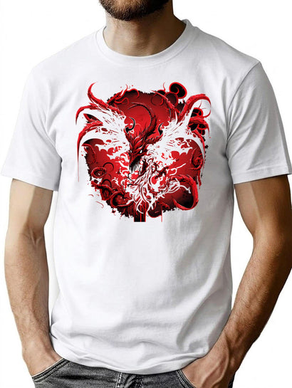 Demon T-Shirt for Men & Women, T-Shirts Graphic Tee - Black