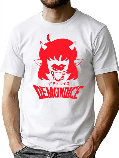 Demondice- Mori Calliope-Funny T-Shirt for Men & Women, T-Shirts Graphic Tee - Black
