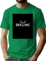 Demonic Typography Graphic Dark Aesthetic Design With Demonic Face T-Shirt for Men & Women, T-Shirts Graphic Tee - Green