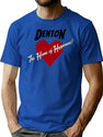 Denton - The Home Of Happiness T-Shirt for Men & Women, T-Shirts Graphic Tee - Blue